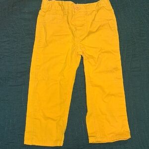 Bright Yellow Kids Pants 24M